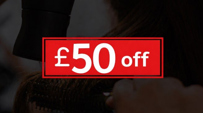 Girl having hair coloured